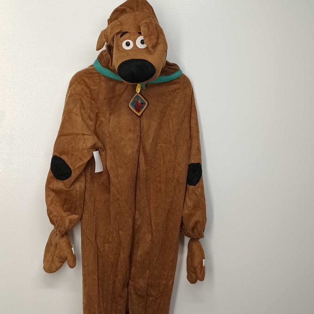 one piece hooded Scooby-Doo Halloween costume boys/girls youth M jumpsuit w/tail